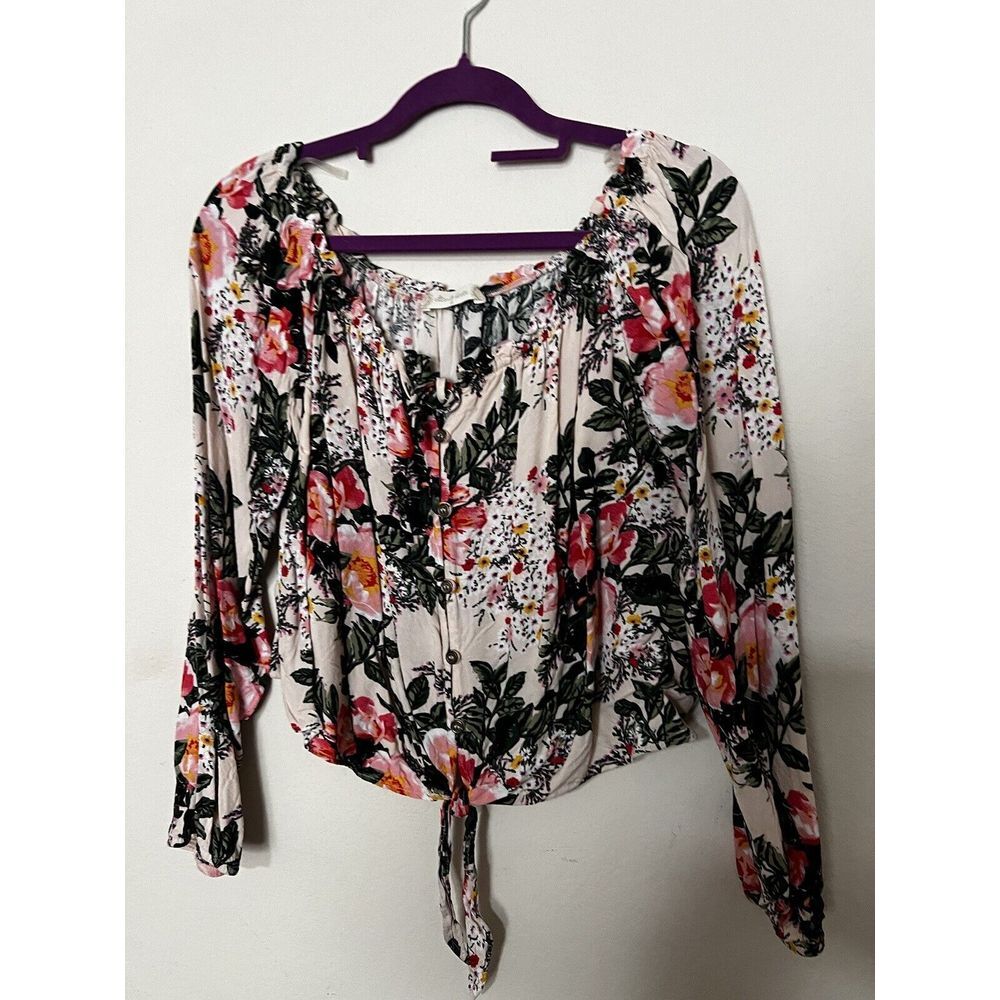 Altar'd State Size Small Crop Top‎ Pink Floral Boho